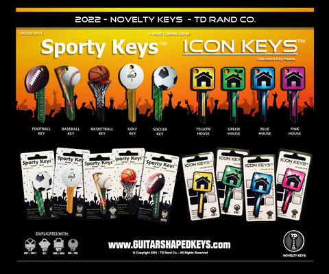 Sporty Keys Die-Cut Key Blanks