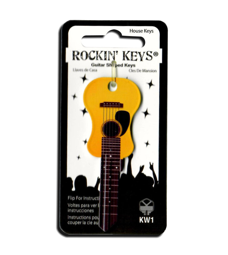 Acoustic Guitar Shaped Rockin' Key – Guitar Shaped Keys