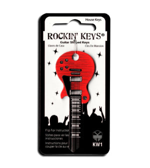 Merlot Red LP Guitar Shaped Rockin' Key