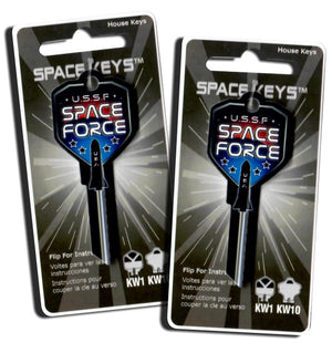 2 SPACE FORCE Shield Shaped Space Keys! NEW!!!