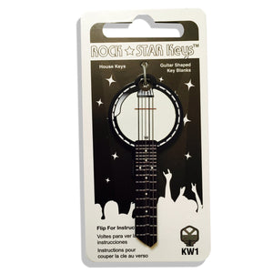 NEW - BANJO Guitar Shaped Rock Star Key