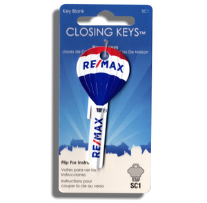 10 Pcs. RE/MAX Hot Air Balloon Shaped Closing Keys -  Updated RE/MAX Finish