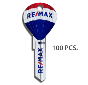 100 Pcs. RE/MAX Hot Air Balloon Shaped Keys - Updated RE/MAX Finish