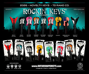 Rockin' Keys - Guitar Shaped Keys