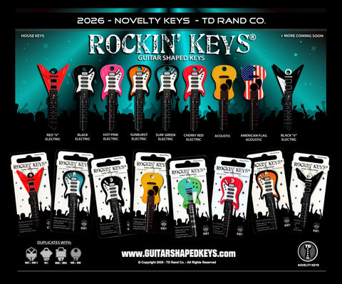 Rockin' Keys - Guitar Shaped Keys