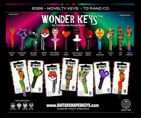 Wonder Keys Novelty Die Cut House Keys