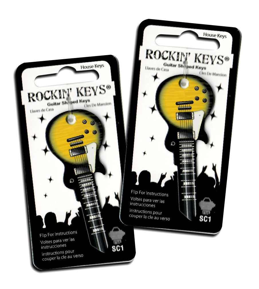 2 Darkburst LP Guitar Shaped Rock Star Keys