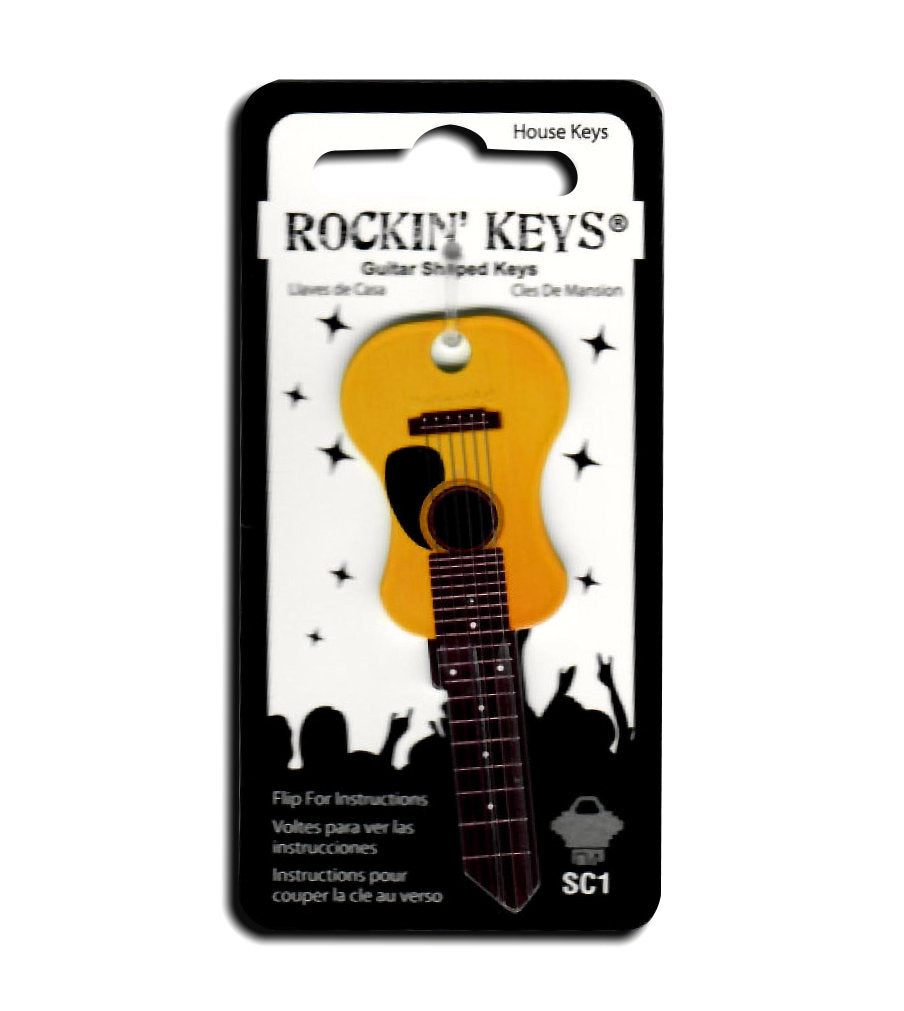 Acoustic Guitar Shaped Rockin' Key – Guitar Shaped Keys