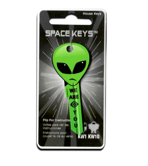 Green Alien Head Shaped Space Key