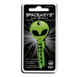 Green Alien Head Shaped Space Key