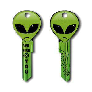 Green Alien Head Shaped Space Key