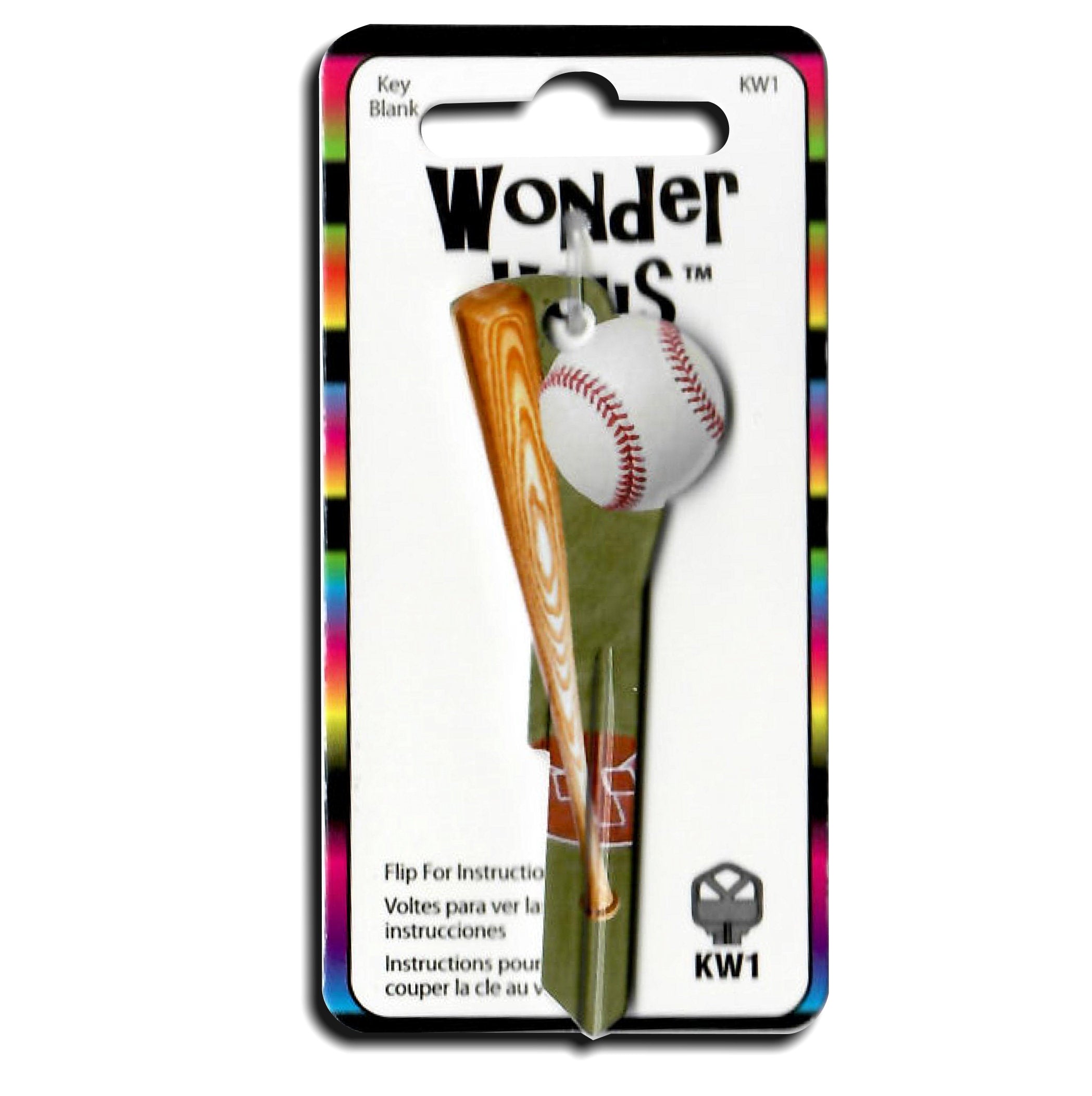 Baseball and Bat Shaped Sporty Wonder Key