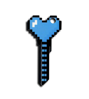 Blue Digital Heart Shaped Wonder Key!