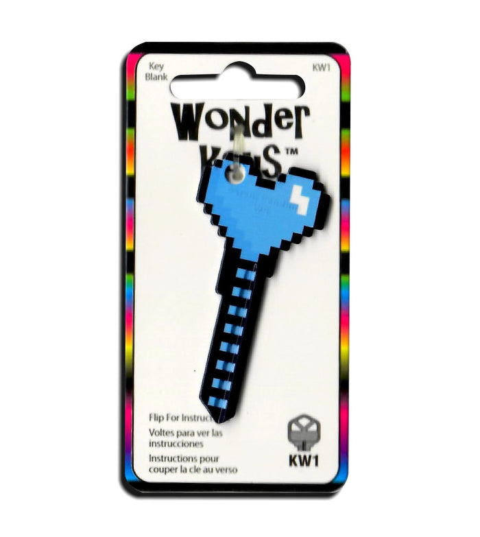 Blue Digital Heart Shaped Wonder Key!