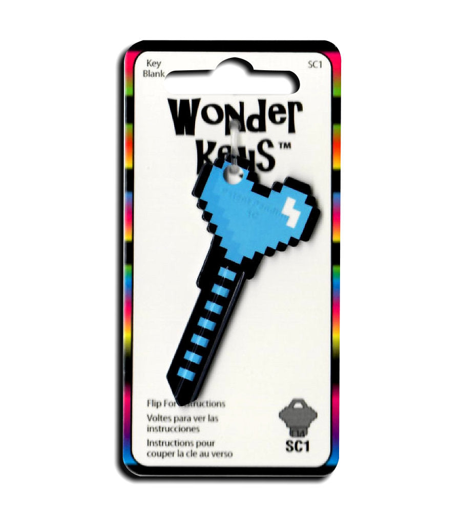 Blue Digital Heart Shaped Wonder Key!