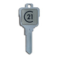 Square Nickel Plated Epoxy Century 21 Closing Keys 5-25 PCS.