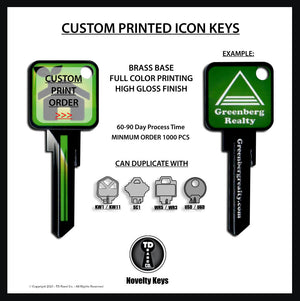 Customized Special Order - 1000 pcs. ICON Key with Custom LOGO printing