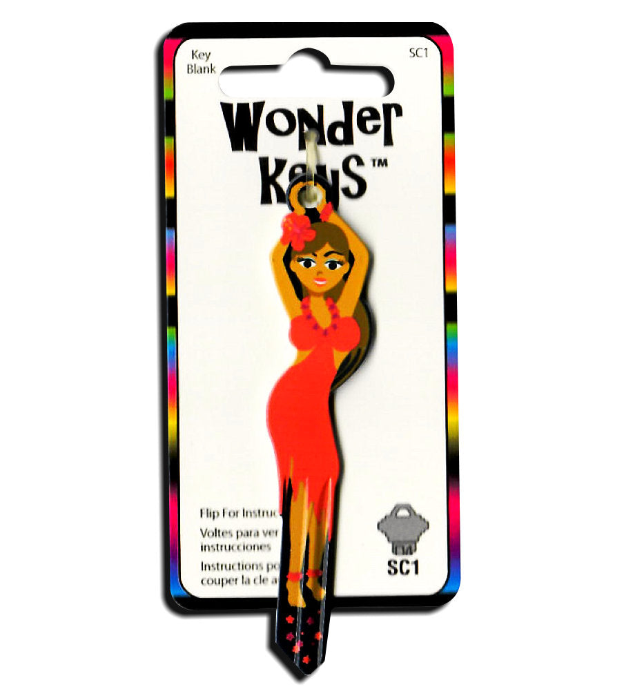 Lady in Red Dress Shaped Wonder Key