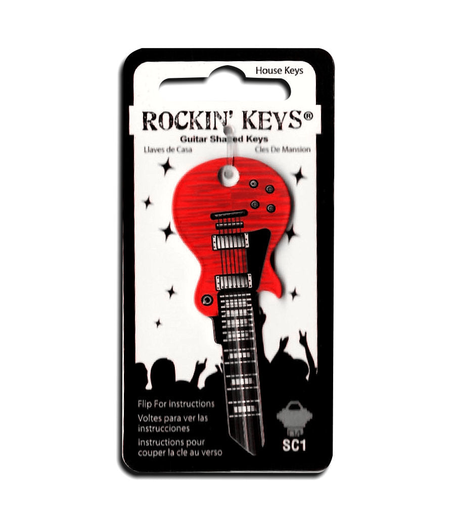 Merlot Red LP Guitar Shaped Rockin' Key