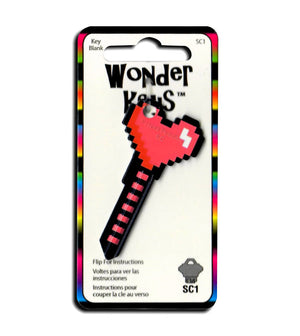 Pink Digital Heart Shaped Wonder Key!