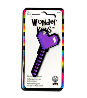 Purple Digital Heart Shaped Wonder Key!