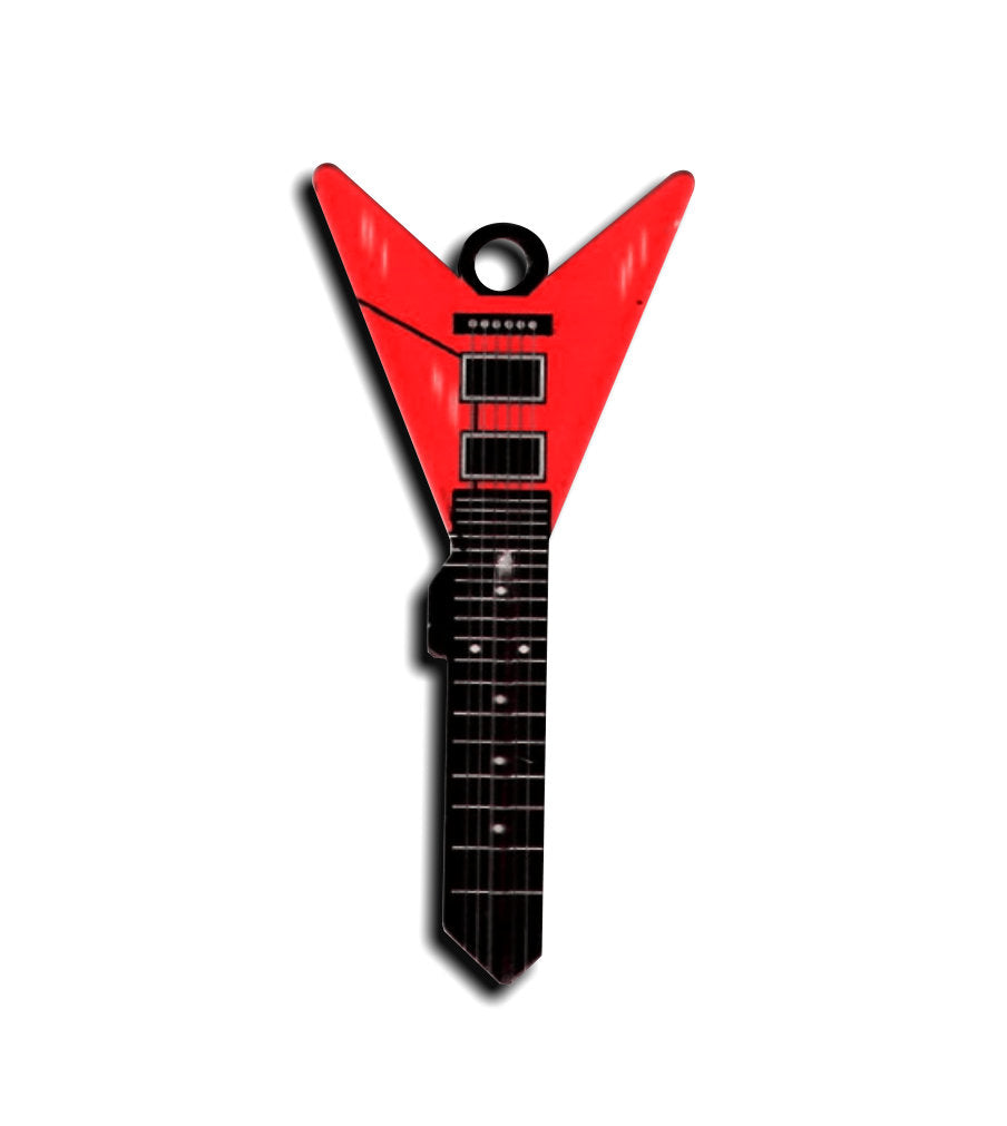 RED V Guitar Shaped Rockin' Key 