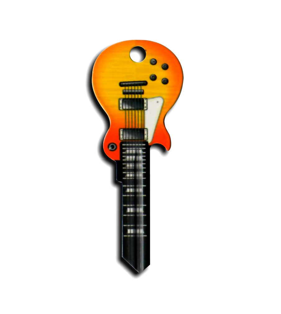 Sunburst LP Electric Guitar Shaped Rock Star Key