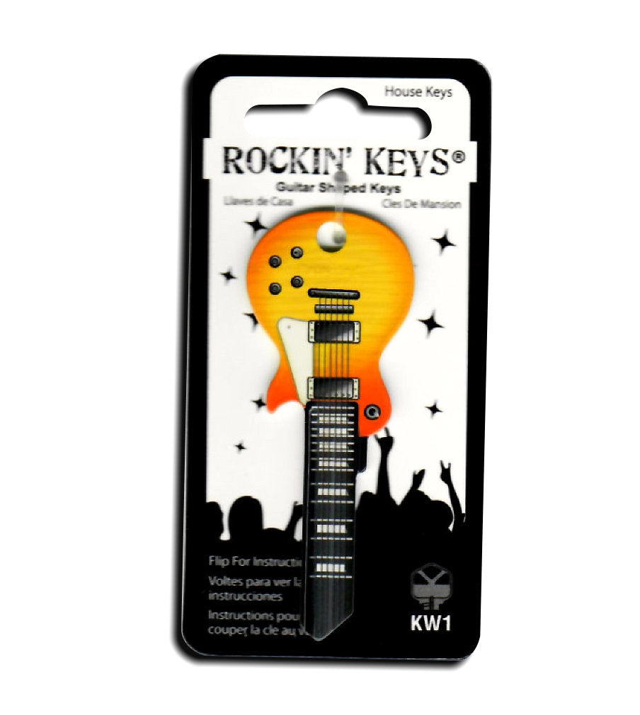 Sunburst LP Guitar Shaped Rock Star Rockin' Key