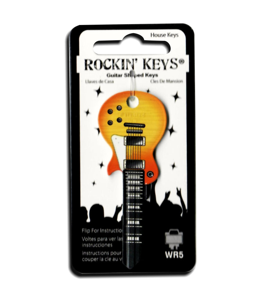 Sunburst LP Guitar Shaped Rock Star Rockin' Key