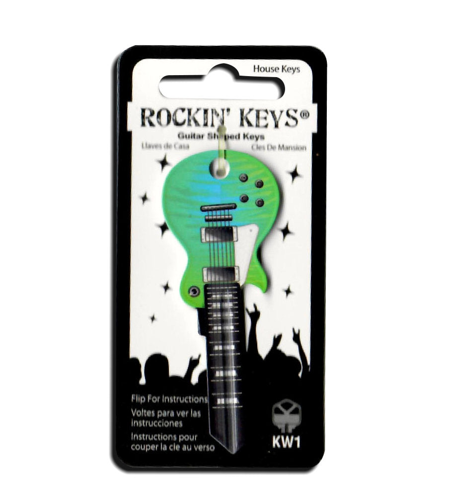 Surf Green LP Guitar Shaped Rockin' Key