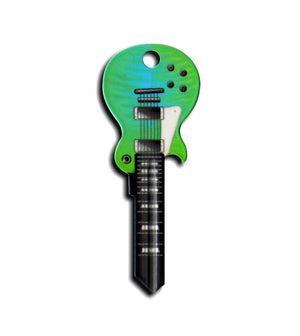 Surf Green LP Guitar Shaped Rockin' Key