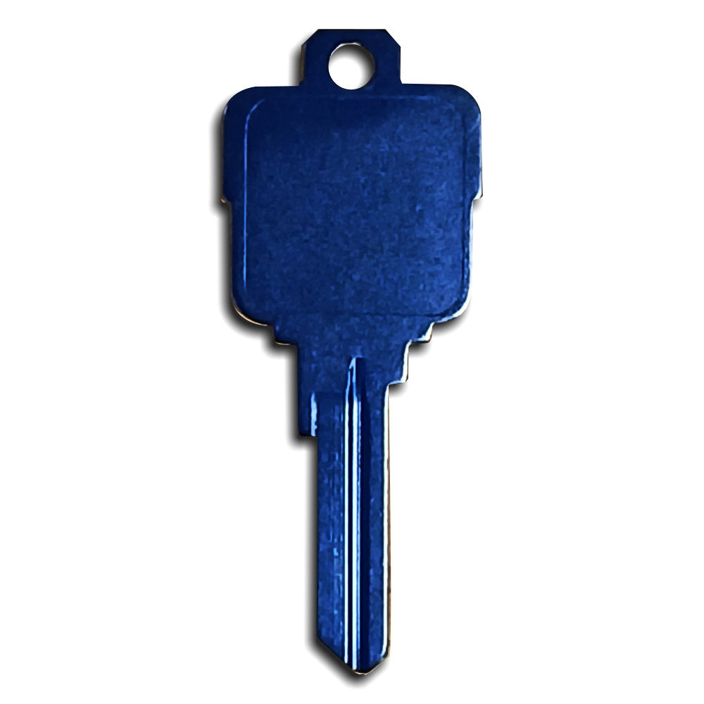 Dark Blue Titanium Universal Surface Square Icon Key
