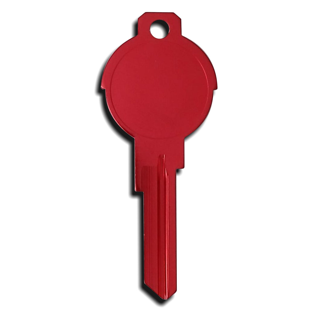 Red Key Color Red Universal Titanium Flat Surface Customizable Key – Guitar Shaped Keys
