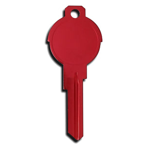 Red Titanium Universal Surface Round Deco Key