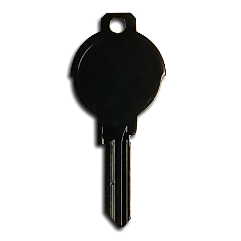 Black Titanium Universal Surface Round Deco Key