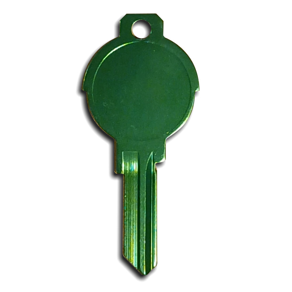 Green Titanium Universal Surface Round Deco Key