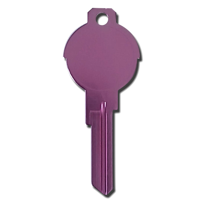 Pink Titanium Universal Surface Round Deco Key