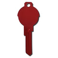 Red Titanium Universal Surface Round Deco Key