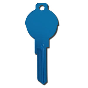 Teal Titanium Universal Surface Round Deco Key