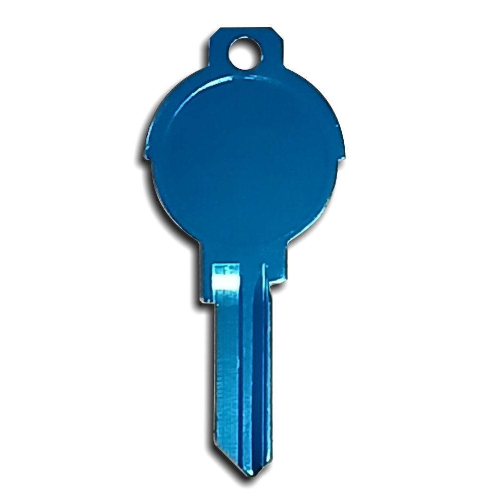 Teal Titanium Universal Surface Round Deco Key