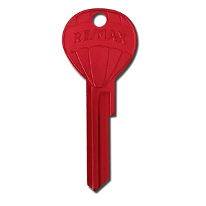 10 Pcs. Red Titanium RE/MAX LOGO Hot Air Balloon Shaped Keys NEW!