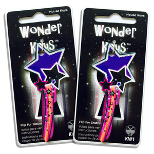 2 Purple Shooting Star Shaped Wonder Keys!