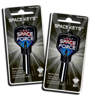 2 SPACE FORCE Shield Shaped Space Keys! NEW!!!