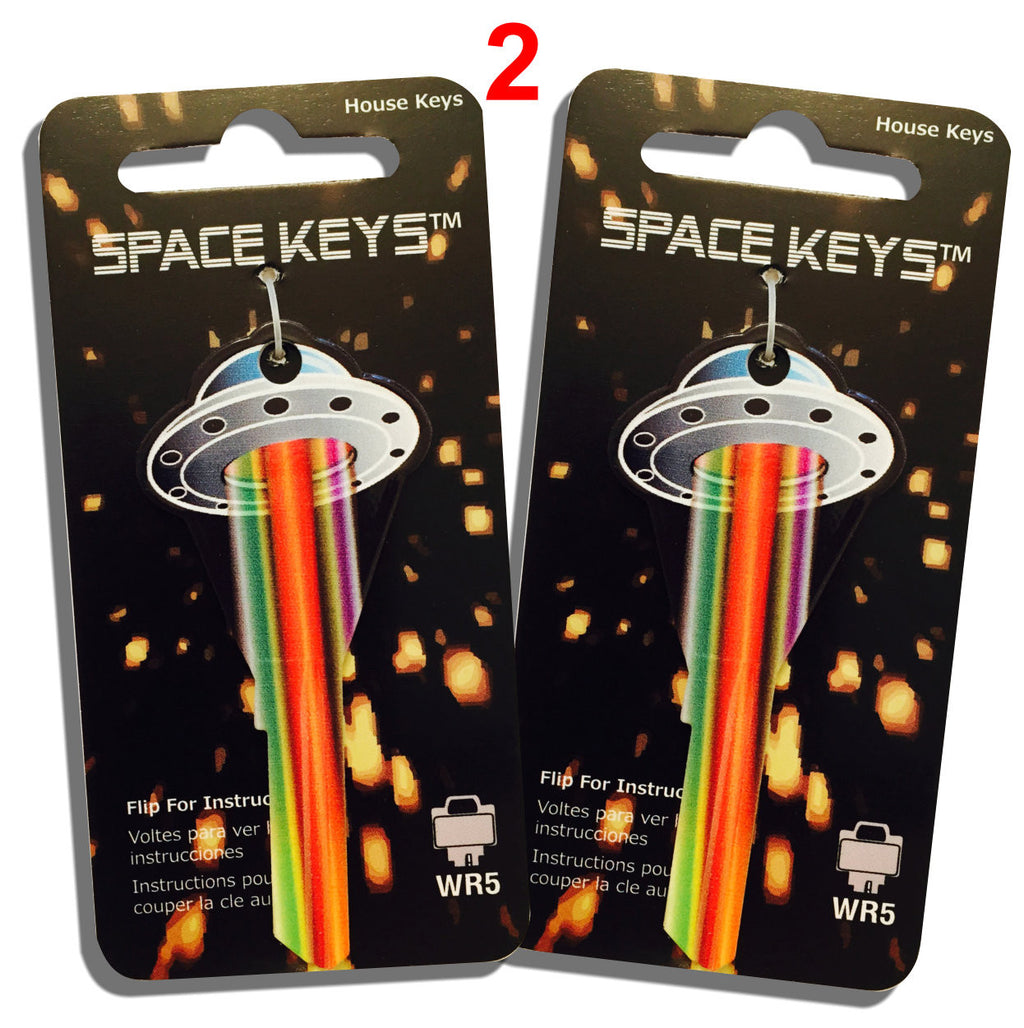 2 Pcs. UFO Flying Saucer Shaped Space Keys