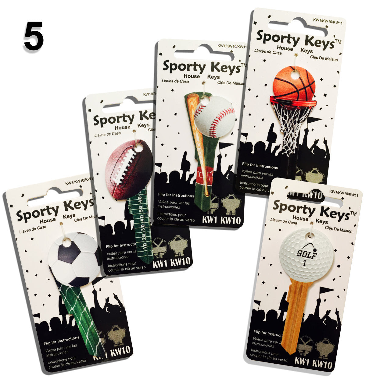 Full Set (5) Sporty WONDER Keys