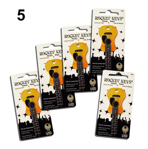 5 Acoustic Guitar Shaped Rockin' Keys