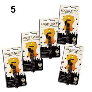 5 Acoustic Guitar Shaped Rockin' Keys