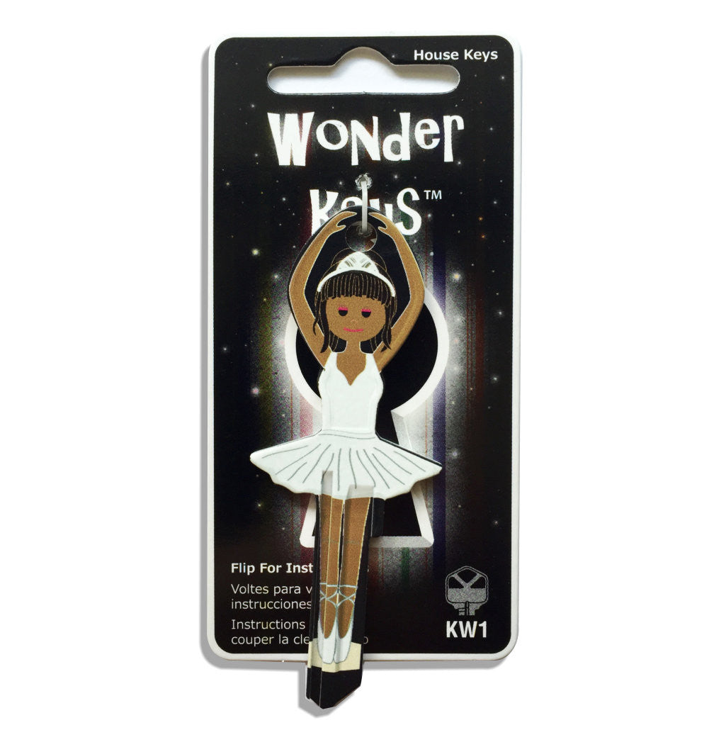 White Dress Ballerina Shaped Wonder Key!
