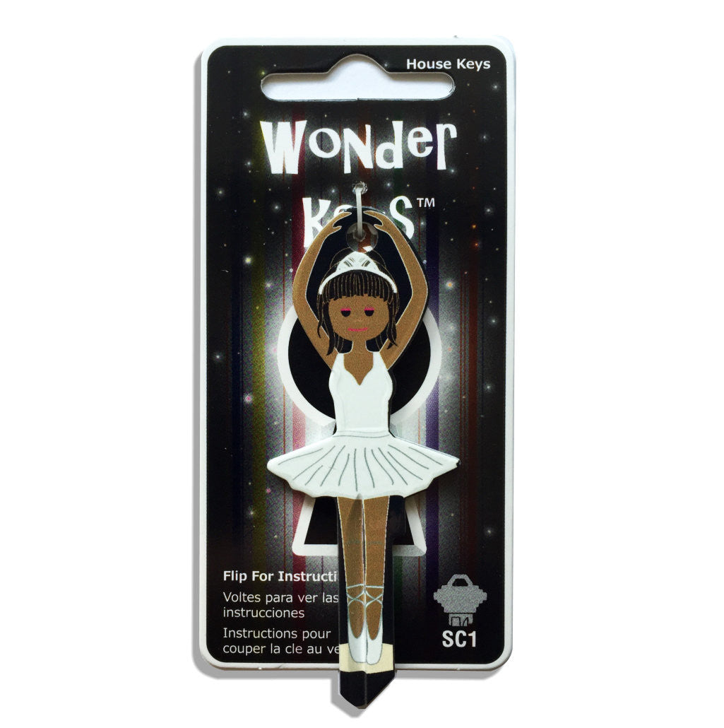 White Dress Ballerina Shaped Wonder Key!