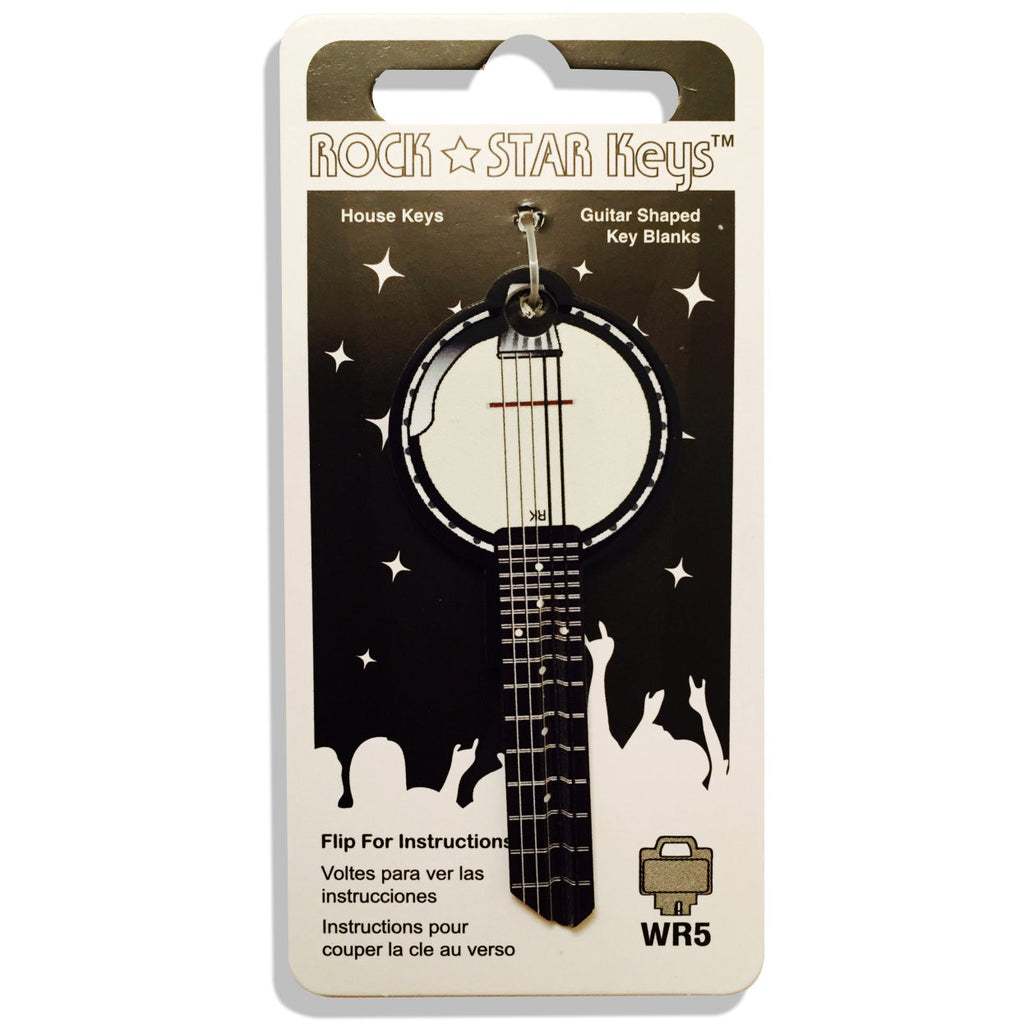 NEW - BANJO Guitar Shaped Rock Star Key